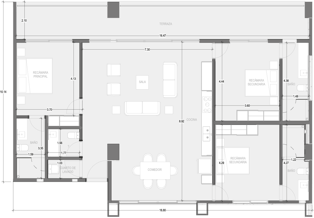 Planos Condominio 306 - Virēo Living, El Tigre