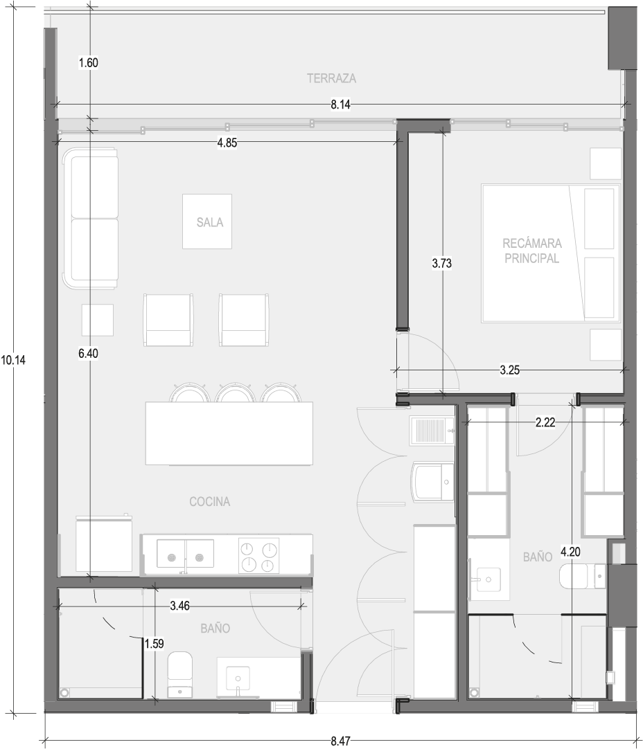 Planos Condominio 306 - Virēo Living, El Tigre