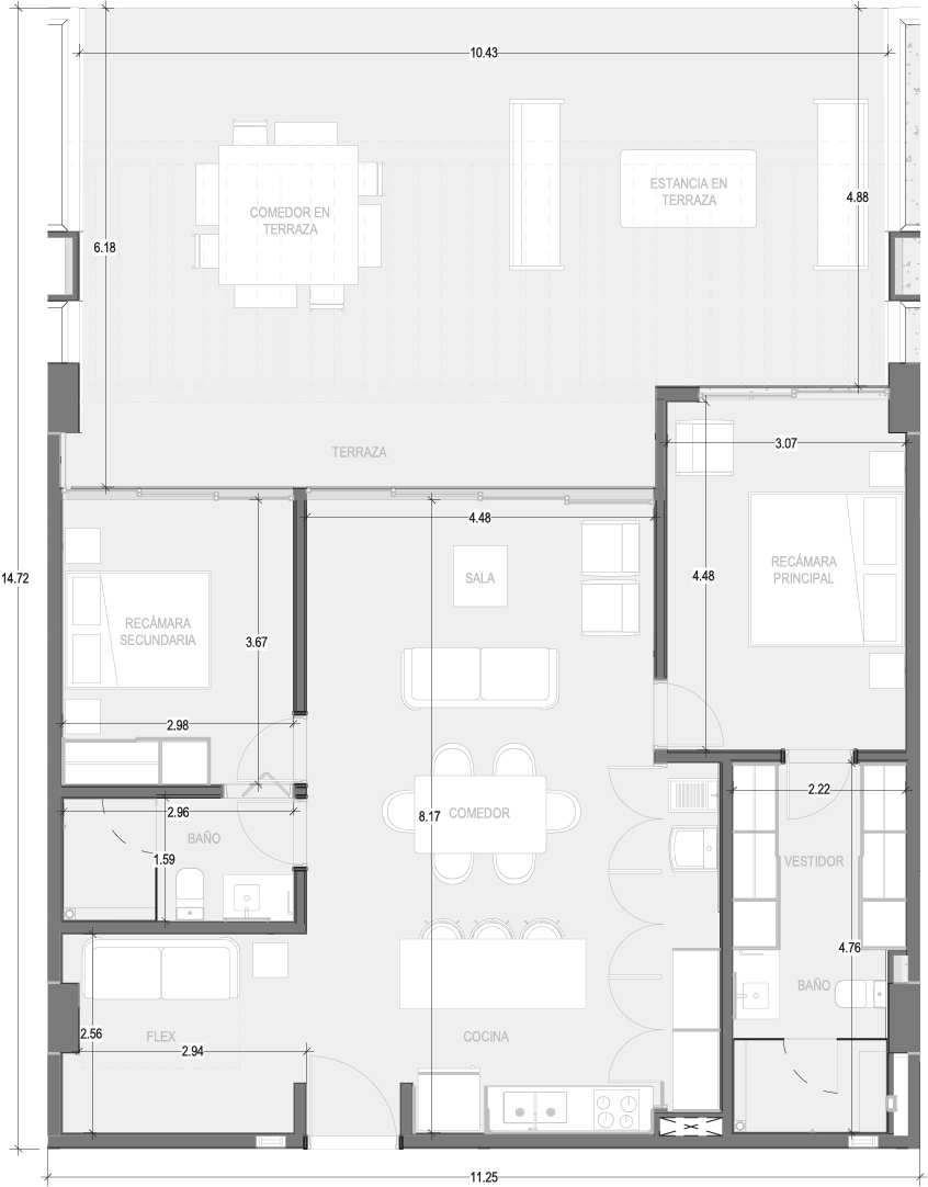 Planos Condominio 106 - Virēo Living, El Tigre