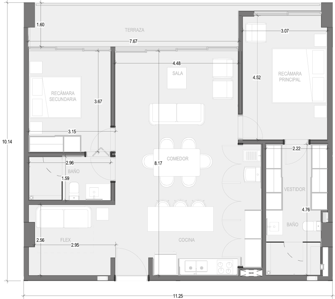 Planos Condominio 311 - Virēo Living, El Tigre