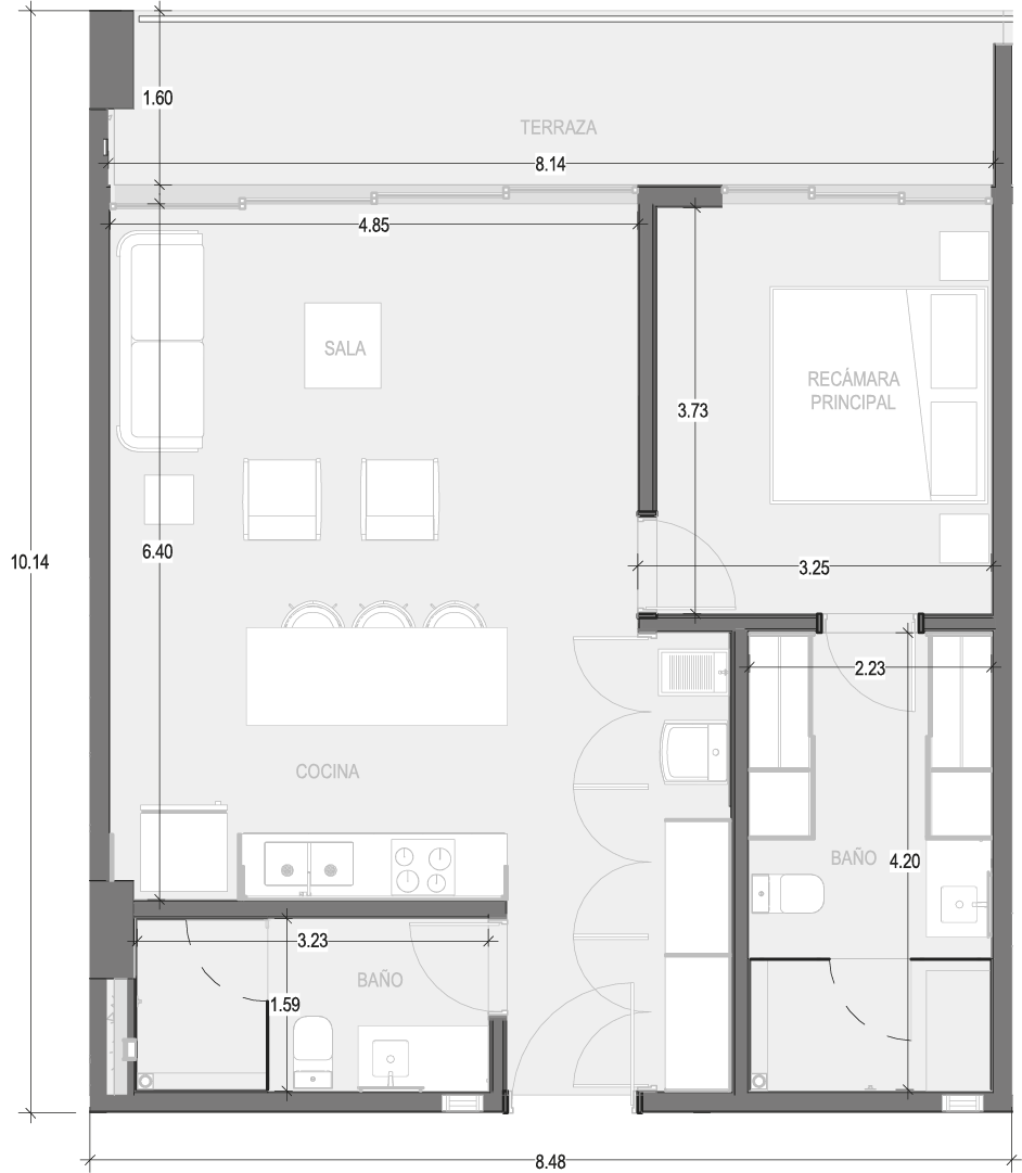 Planos Condominio 303 - Virēo Living, El Tigre