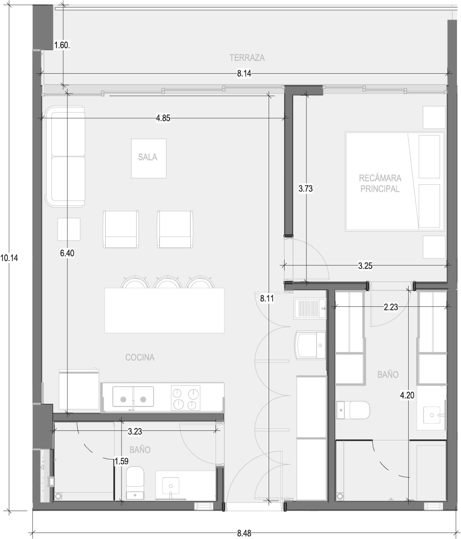 Planos Condominio 203 - Virēo Living, El Tigre