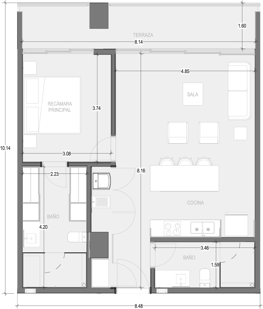 Planos Condominio 304 - Virēo Living, El Tigre