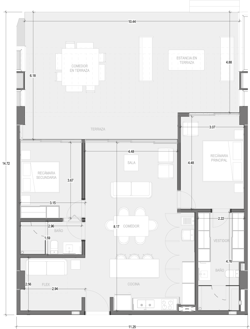 Planos Condominio 101 - Virēo Living, El Tigre