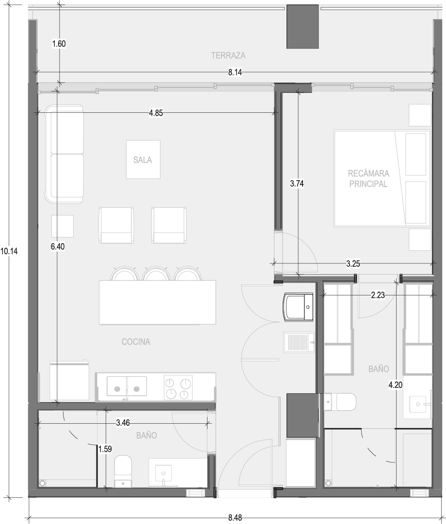 Planos Condominio 305 - Virēo Living, El Tigre