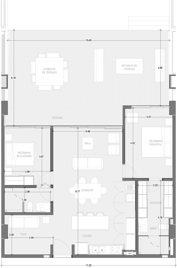 Planos Condominio 101 - Virēo Living, El Tigre