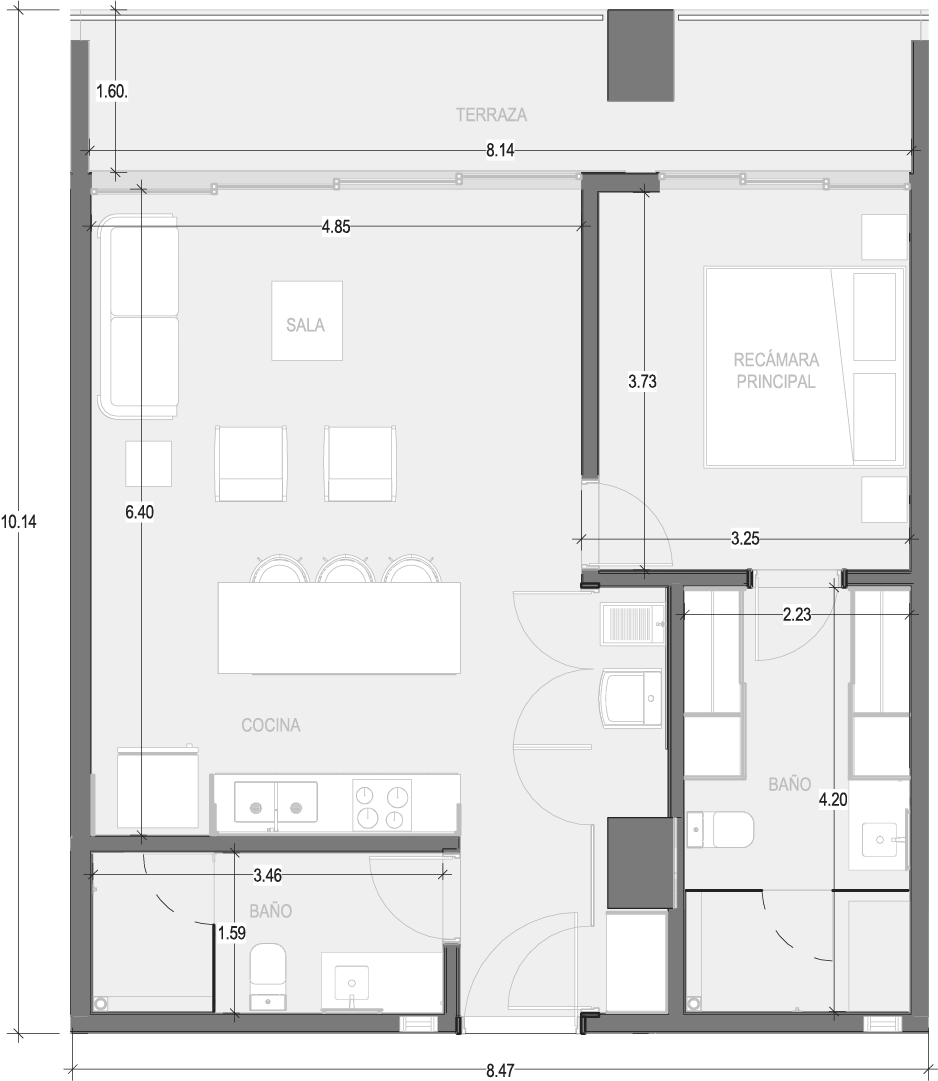 Planos Condominio 205 - Virēo Living, El Tigre